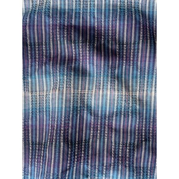 Pendleton 100% Wool Blue Plaid Woven Pencil Skirt Side Zip Preppy Sz 6 Petite - Picture 8 of 8